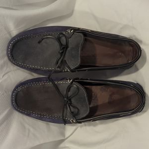 Zara Loafers slop on, Blue & Grey, Size 9.5